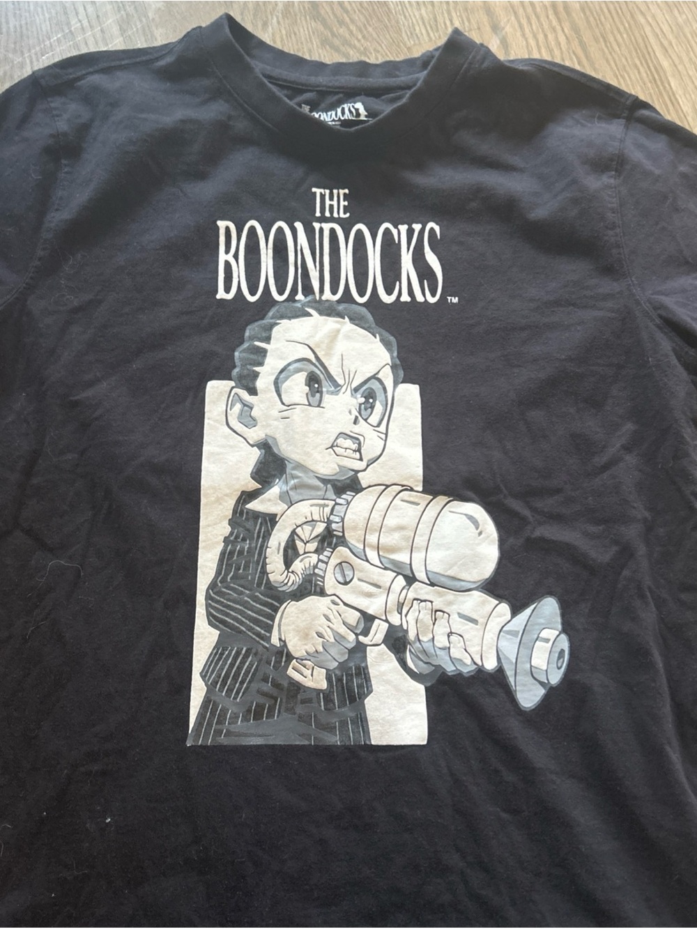 Authentic The Boondocks Black Graphic Scarface Tee Size Small